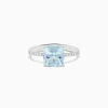BH Multi Aquarius 14K White Gold Aquamarine and Diamond Ring | Rings