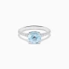 Effy Jewelry Aquarius 14K White Gold Aquamarine and Diamond Ring | Rings
