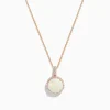 BH Multi Aurora 14K Rose Gold Opal and Diamond Pendant, 2.57 TCW | Necklaces & Pendants