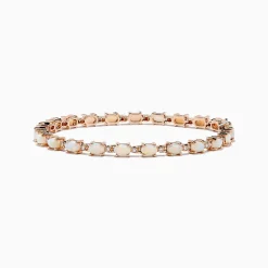 BH Multi Aurora 14K Rose Gold Opal Tennis Bracelet, 4.72 TCW | Bracelets
