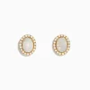 Effy Jewelry Aurora 14K Yellow Gold Opal and Diamond Stud Earrings | Earrings