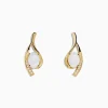 Effy Jewelry Aurora 14K Yellow Gold Opal and Diamond Earrings | Earrings