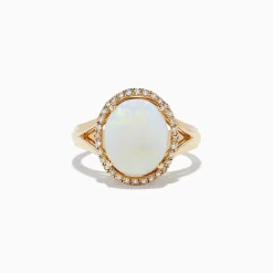 BH Multi Aurora 14K Yellow Gold Opal and Diamond Ring, 2.64 TCW | Rings