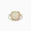 Effy Jewelry Aurora 14K Yellow Gold Opal and Diamond Ring | Rings