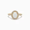 Effy Jewelry Aurora 14K Yellow Gold Opal and Diamond Ring | Rings