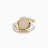 Effy Jewelry Aurora 14K Yellow Gold Opal and Diamond Ring | Rings