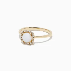 BH Multi Aurora 14K Yellow Gold Opal and Diamond Ring, 0.62 TCW | Rings