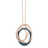 Effy Jewelry Bella Bleu 14K Rose Gold Blue and White Diamond Pendant, 0.45 TCW | Necklaces & Pendants