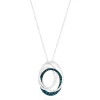 Effy Jewelry Bella Bleu 14K White Gold Blue and White Diamond Pendant, 0.45 TCW | Necklaces & Pendants
