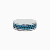 Effy Jewelry Bella Bleu 14K White Gold Blue and White Diamond Ring, 1.12 TCW | Rings