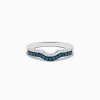 Effy Jewelry Bella Bleu 14K White Gold Blue and White Diamond Ring | Rings