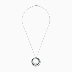 BH Multi Bella Bleu 14K White Gold Blue and White Diamond Pendant, 0.98 TCW | Necklaces & Pendants
