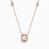Effy Jewelry Blush 14K Rose Gold Morganite and Diamond Necklace, 1.16 TCW | Necklaces & Pendants