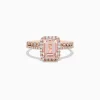 Effy Jewelry Blush 14K Rose Gold Morganite and Diamond Ring Set, 1.53 TCW | Rings
