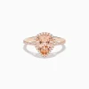 Effy Jewelry Blush 14K Rose Gold Morganite and Diamond Ring | Rings
