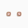 BH Multi Blush 14K Rose Gold Morganite and Diamond Stud Earrings, 1.12 TCW | Earrings