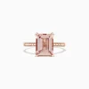 Effy Jewelry Blush 14K Rose Gold Morganite and Diamond Ring, 2.64 TCW | Rings