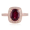 Effy Jewelry Bordeaux 14K Rose Gold Rhodolite Garnet and Diamond Ring, 2.48 TCW | Rings