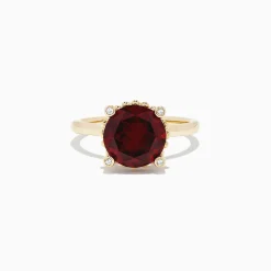 BH Multi Bordeaux 14K Yellow Gold Garnet and Diamond Ring, 5.67 TCW | Rings