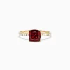 BH Multi Bordeaux 14K Yellow Gold Garnet and Diamond Ring, 1.66 TCW | Rings