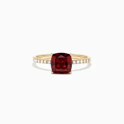 BH Multi Bordeaux 14K Yellow Gold Garnet and Diamond Ring, 1.66 TCW | Rings