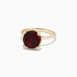 BH Multi Bordeaux 14K Yellow Gold Garnet and Diamond Ring, 5.67 TCW | Rings