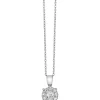 Effy Jewelry Bouquet 14K White Gold Diamond Cluster Pendant, 0.47 TCW | Necklaces & Pendants