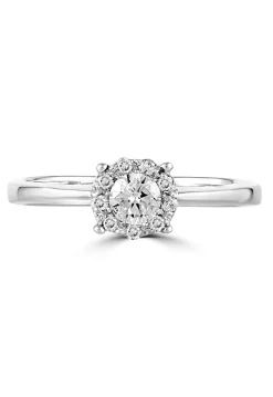 Effy Jewelry Bouquet 14K White Gold Diamond Engagement Ring, 0.33 TCW | Rings