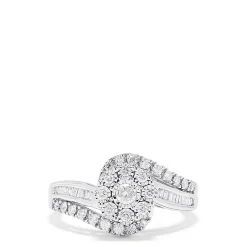 Effy Jewelry Bouquet 14K White Gold Diamond Twist Ring, 0.48 TCW | Rings