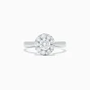 BH Multi Bouquet 14K White Gold Diamond Cluster Ring, 0.98 TCW | Rings
