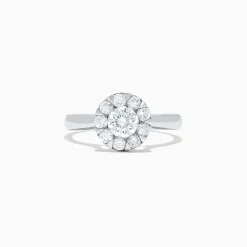 BH Multi Bouquet 14K White Gold Diamond Cluster Ring, 0.98 TCW | Rings