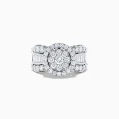 BH Multi Bouquet 14K White Gold Diamond Cluster Ring, 2.51 TCW | Rings