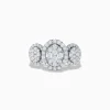Effy Jewelry Bouquet 14k White Gold Diamond Cluster Ring 1.40 TCW | Rings