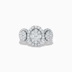 Effy Jewelry Bouquet 14k White Gold Diamond Cluster Ring 1.40 TCW | Rings