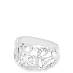 Effy Jewelry Bouquet 14K White Gold Diamond Filigree Ring, 0.53 TCW | Rings