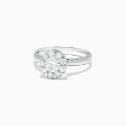 BH Multi Bouquet 14K White Gold Diamond Cluster Ring, 0.98 TCW | Rings
