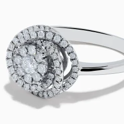 Effy Jewelry Bouquet 14K White Gold Diamond Spiral Ring | Rings
