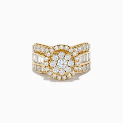 Effy Jewelry Bouquet 14K Yellow Gold Diamond Cluster Ring 2.51 TCW | Rings