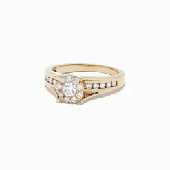 effyjewelry.com Bouquet 14K Yellow Gold Diamond Cluster Ring, 0.68 TCW | Rings