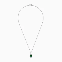 Effy Jewelry Brasilica 14K White Gold Emerald and Diamond Pendant, 1.55 TCW | Necklaces & Pendants