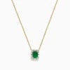 Effy Jewelry Brasilica 14K Yellow Gold Emerald and Diamond Necklace | Necklaces & Pendants