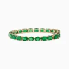 Effy Jewelry Brasilica 14K Yellow Gold Emerald Tennis Bracelet | Bracelets