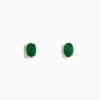 Effy Jewelry Brasilica 14K Yellow Gold Emerald Stud Earrings | Earrings