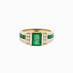 BH Multi Brasilica 14K Yellow Gold Emerald and Diamond Ring, 2.26 TCW | Rings