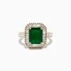 Effy Jewelry Brasilica 14K Yellow Gold Emerald and Diamond Ring | Rings