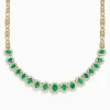 BH Multi Brasilica 14K Yellow Gold Emerald and Diamond Necklace | Necklaces & Pendants