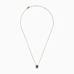 Effy Jewelry Brasilica 14K Yellow Gold Emerald and Diamond Necklace | Necklaces & Pendants