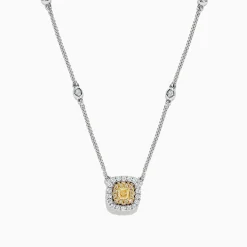 BH Multi Canare 18K 2-Tone Gold Yellow u0026 White Diamond Necklace, 0.68 TCW | Necklaces & Pendants