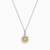 Effy Jewelry Canare 18K Two Tone Gold White and Yellow Diamond Pendant | Necklaces & Pendants