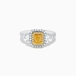 Effy Jewelry Canare 18K Two Tone Gold White u0026 Yellow Diamond Ring | Rings